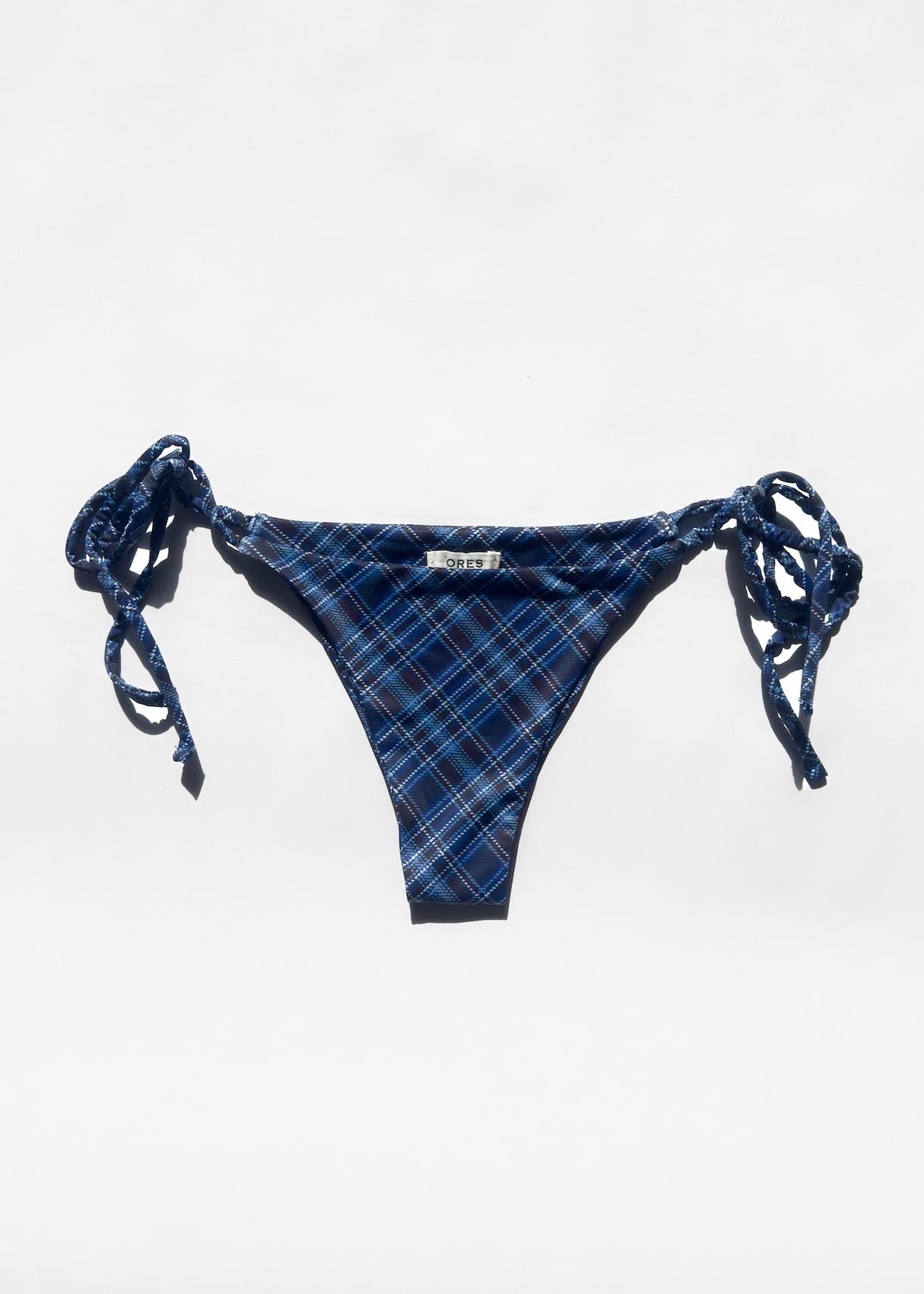 Bas de bikini tartan Bleu