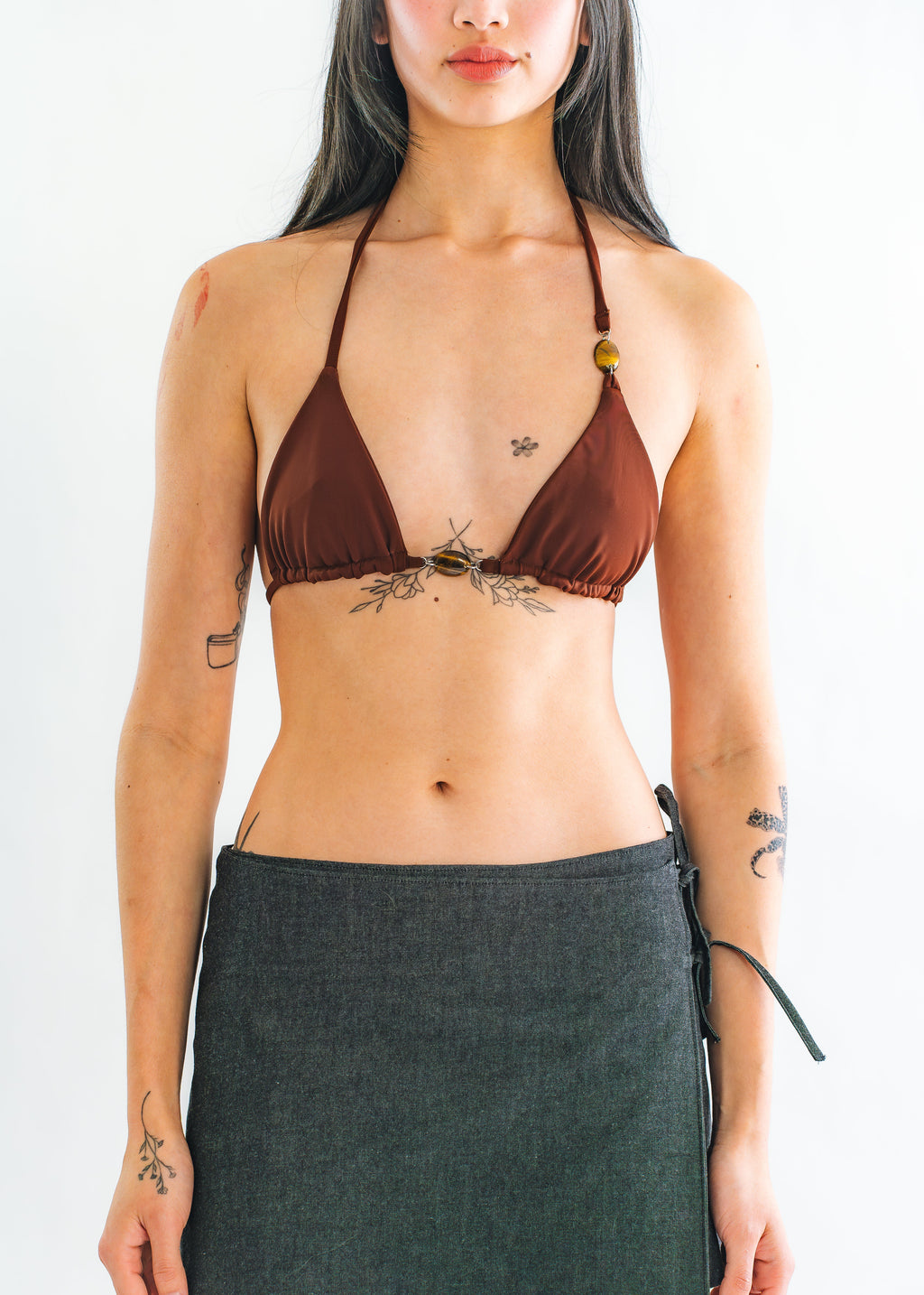 Haut de Bikini pierres d’œil de tigre